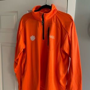Drake waterfowl quarter zip Clemson jacket